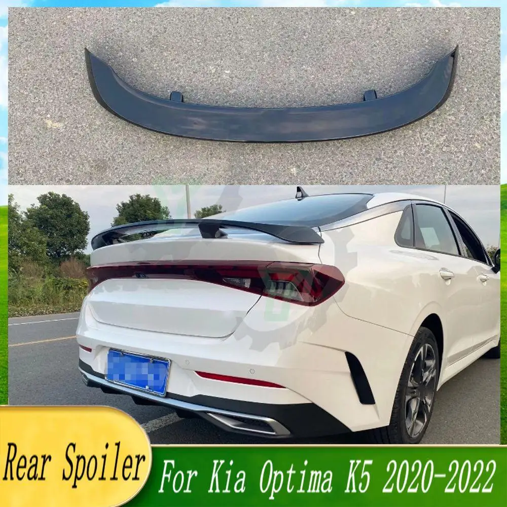 

For Kia Optima K5 2020 2021 2022 High Quality ABS Plastic Rear Trunk Spoiler Rear Wing Lip Trim Car Accessories