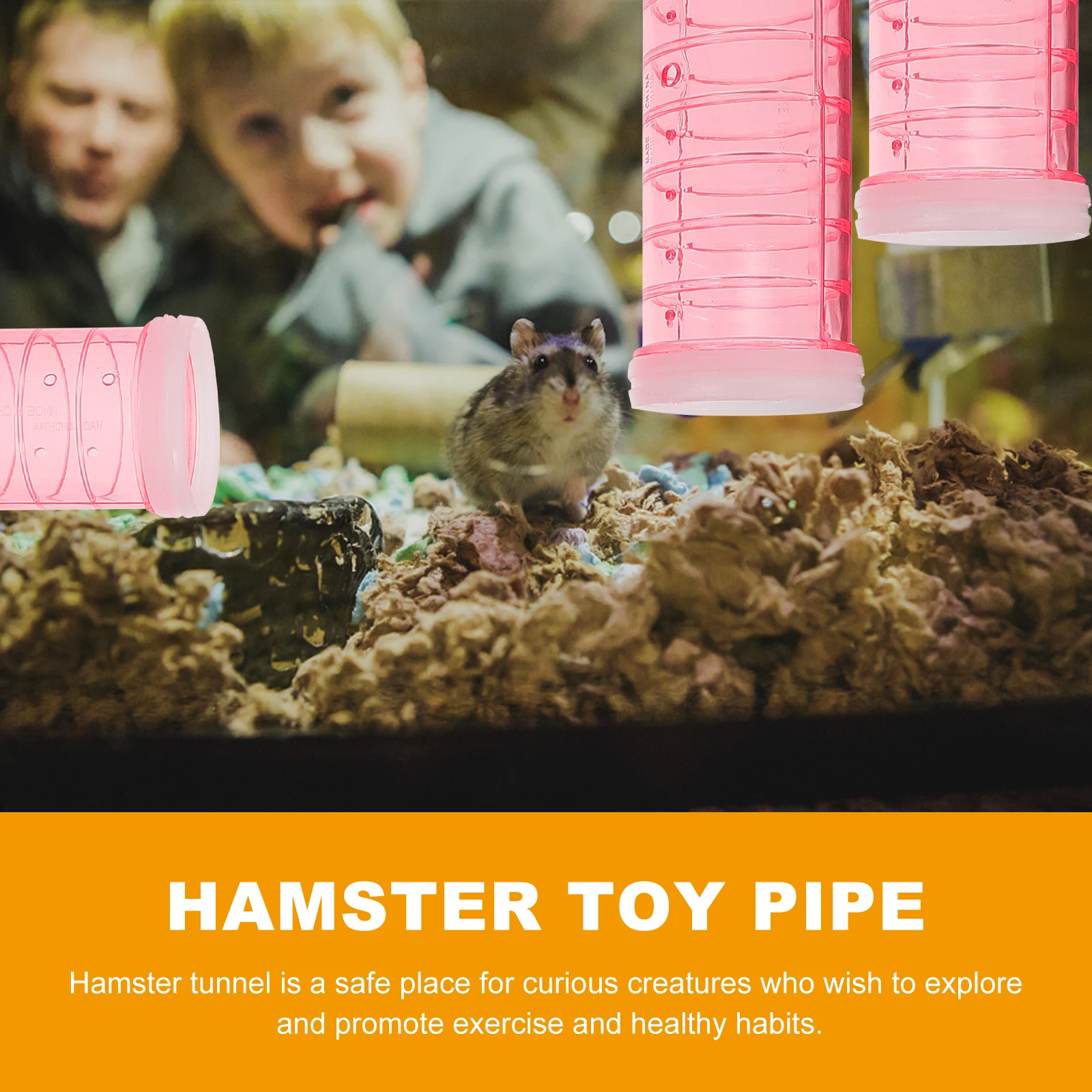 

12pcs Pet Tunnel Module Connectors Plastic Hamster Cage Tube Playpipe Habitat Accessories For Small Animals