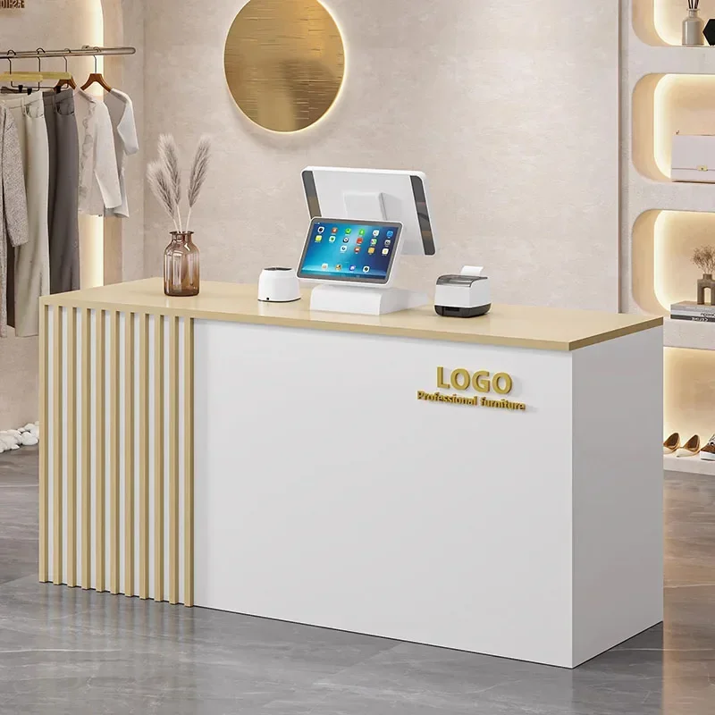 

Organizers Office Reception Desk Podium Pulpit Luxurious Bar Luxury Register Desk Receptionist Nordic Bureau Salon Furniture