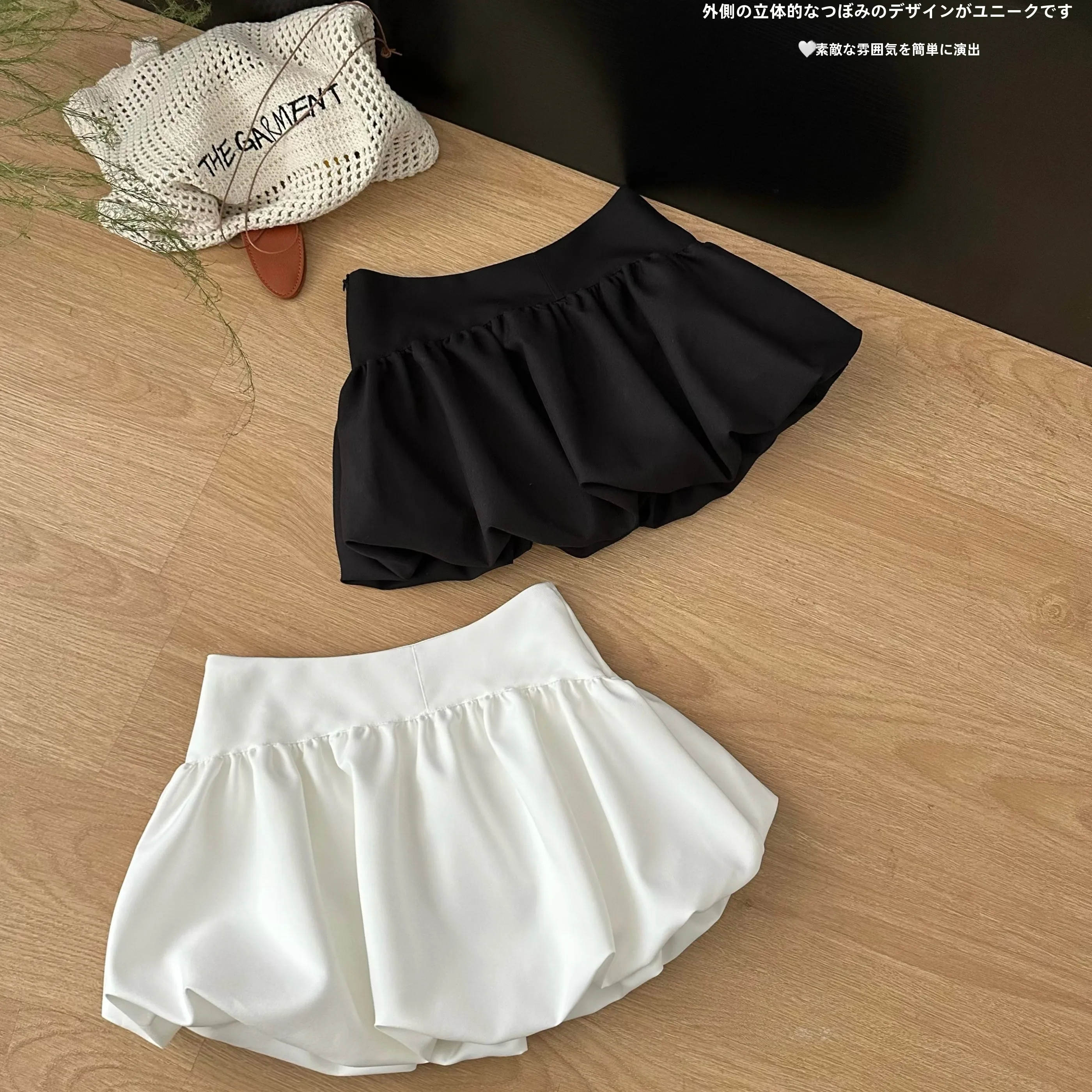 

Sweet And Spicy f Skirt Women's Summer Faion Design Pure Desire Flloom Puffy ort Skirt Korean Sle Commute