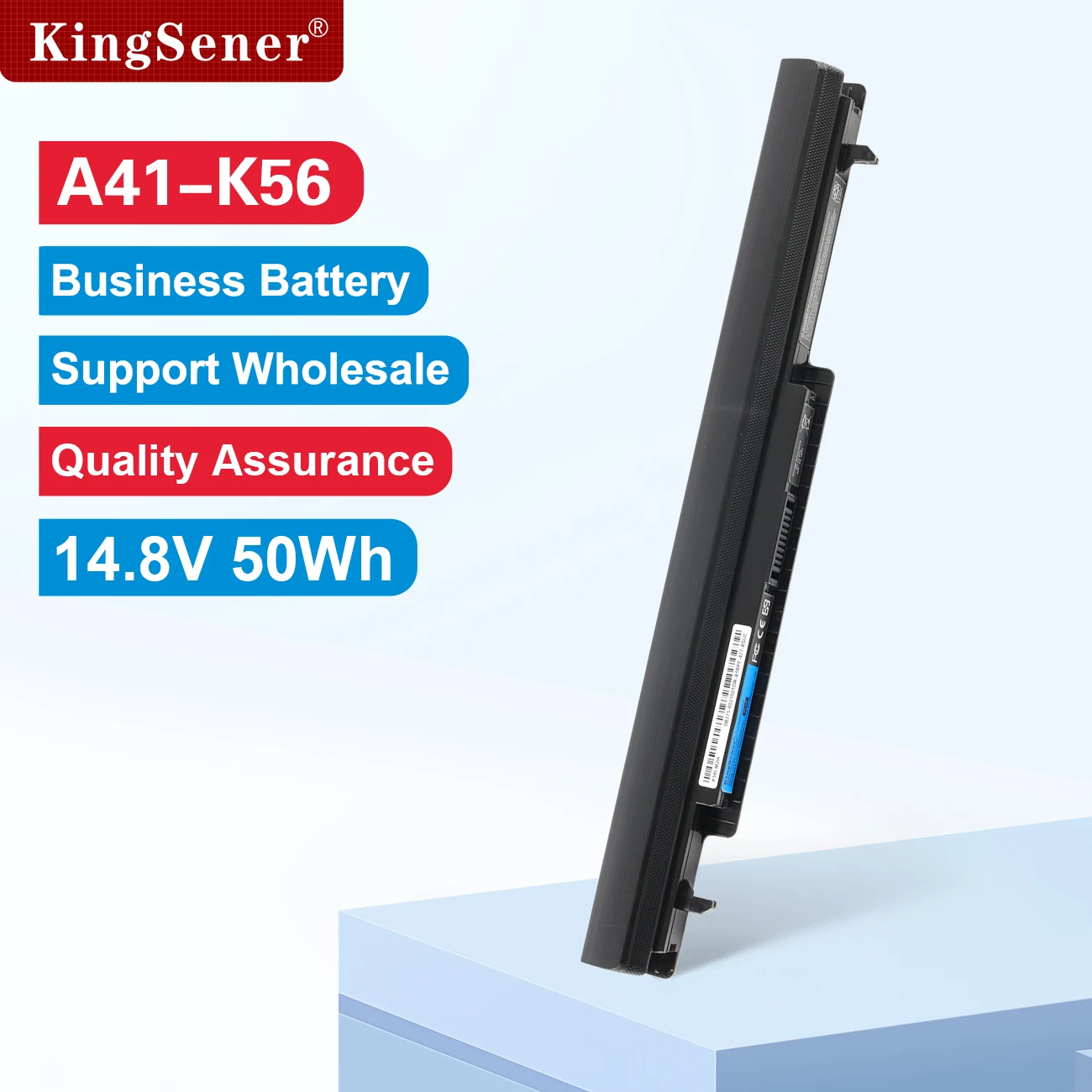 KingSener 15V 3400mAh A41-K56 Laptop Battery for ASUS K46 K46C K46CA K46CM K56 K56CA K56CM S46C S56C R505CA A32-K56 A42-K56