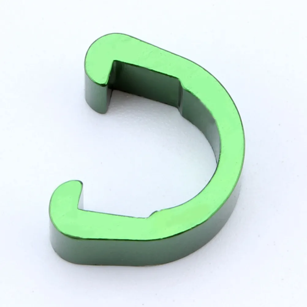 10Pcs Bike Cable Holder Aluminum Alloy Wire Fixation Clamp for Mountain Road Bicycle Brake Line Guide C Clip Buckle Green