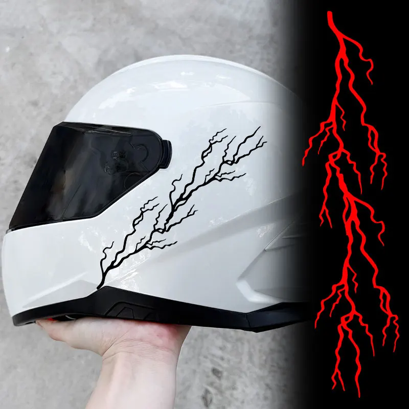 

1PC Creative Lightning Motorcycle Sticker for DIY Racing Helmet Scooter Fuel Tank Side Panel Front Fairing Modified Vinyl Decal