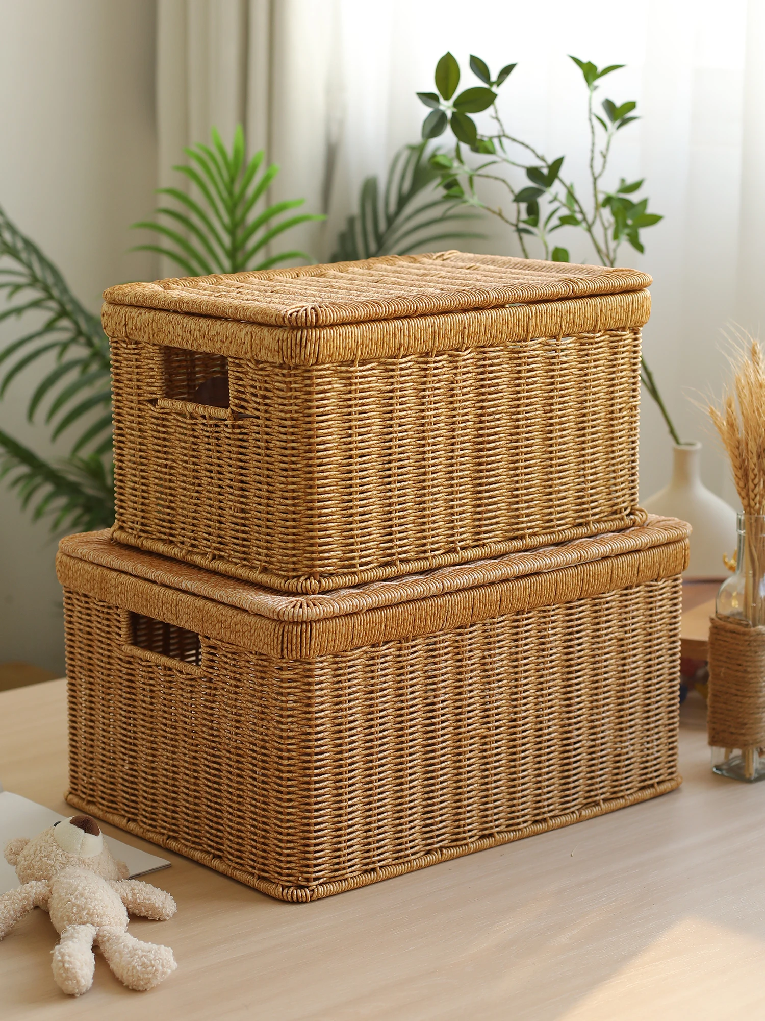 rattan-woven-storage-box-with-lid-for-living-room-books-toys-miscellaneous-items-organizer-plastic-storage-box-home-good-point