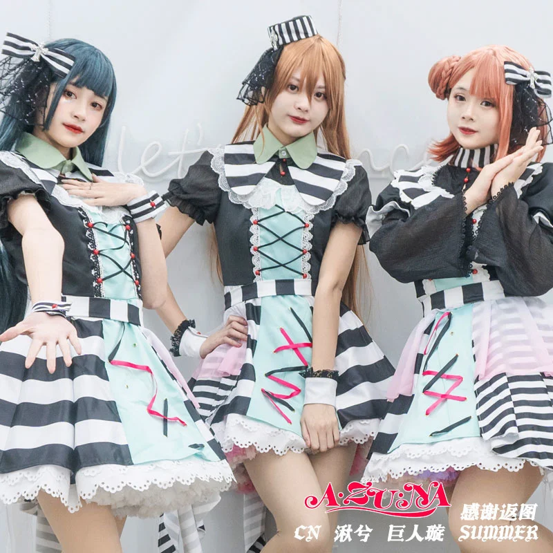 

Love Live Nijigasaki High School AZUNA Maze Town Osaka Shizuku Uehara Ayumu Yuki Setsuna Cosplay Costumes Cute Dress Custom Made