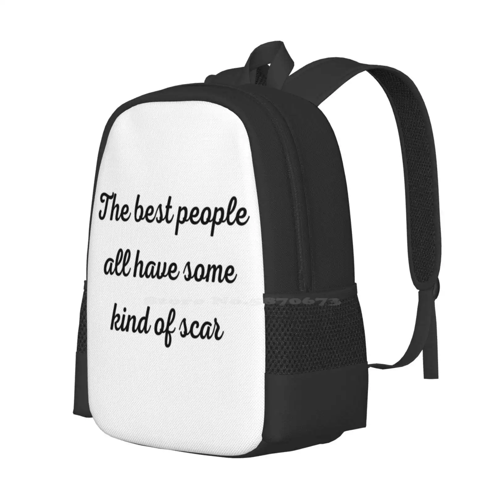 The Best People All Have Some Kind Of Scar Pattern Design Bagpack School Bags Elite The One The Selection Series Selection