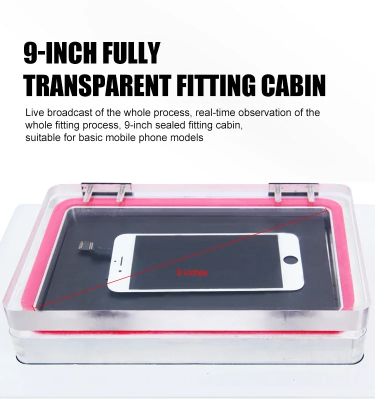 Máquina laminada OCA al vacío 2 en 1, máquina de reparación LCD Kaisi 909 con función de eliminación de burbujas