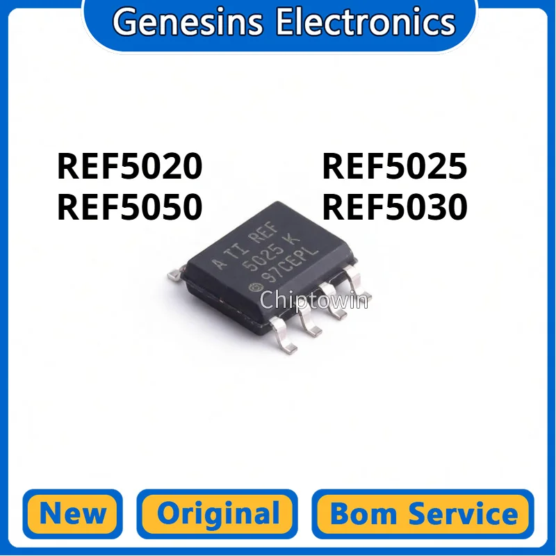 5/50/500 pcs REF5025AIDR REF5030AIDR REF5020AIDR REF5050AIDR 5050ID SOP-8 Voltage Reference IC W7