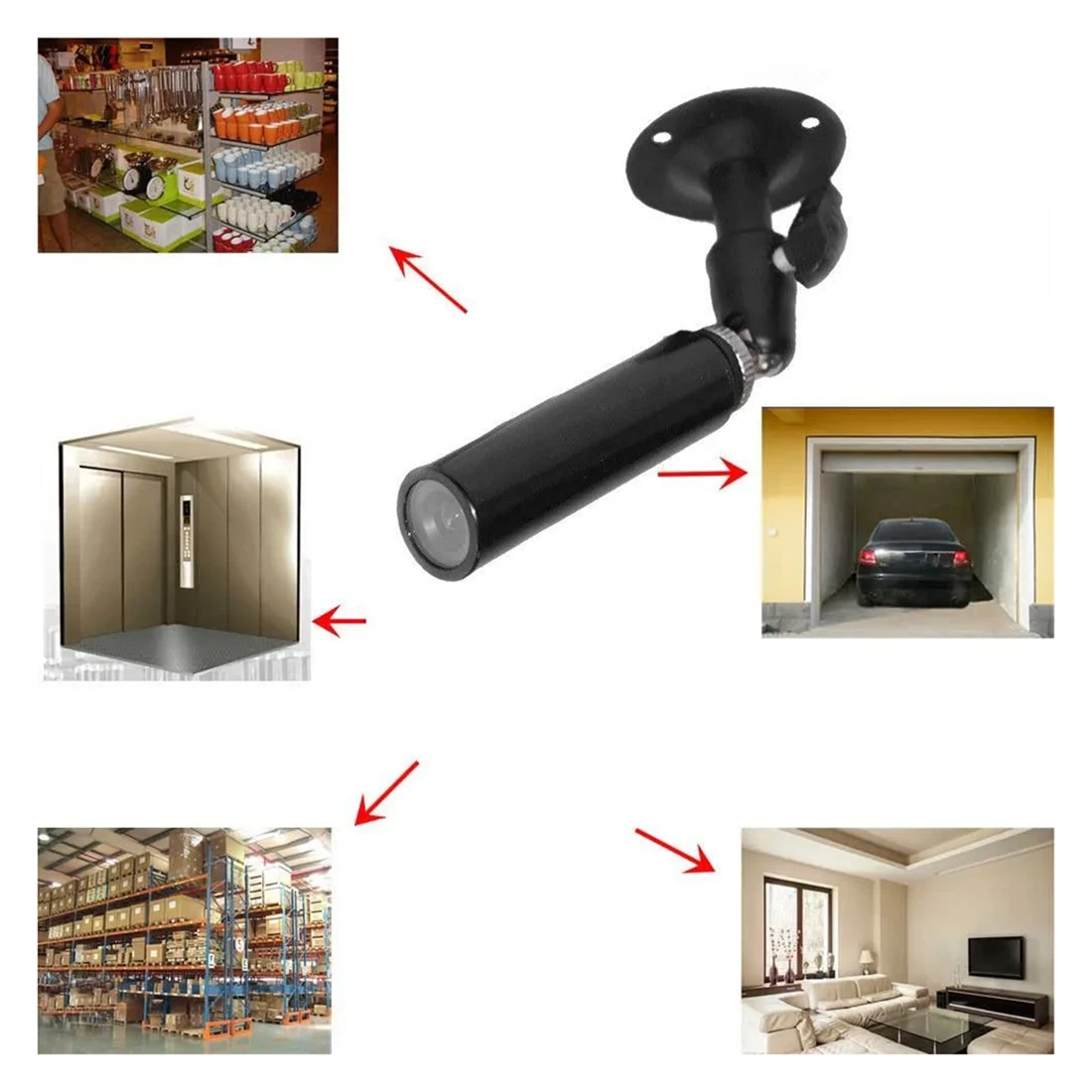B48A Outdoor Waterproof Security Super Mini Bullet CCTV Camera 3.6Mm Lens For 960H CCTV DVR PAL Signal System-EFFIO-E 700TVL