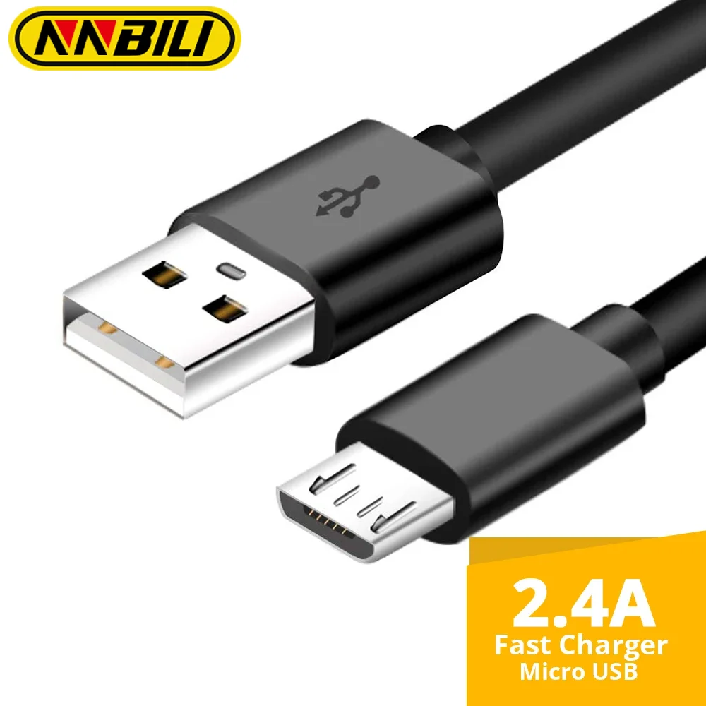 NNBILI 2A Micro USB Cable Fast Charging Phone Micro USB Cable For Xiaomi Samsung Andriod USB Charge Cables Cord