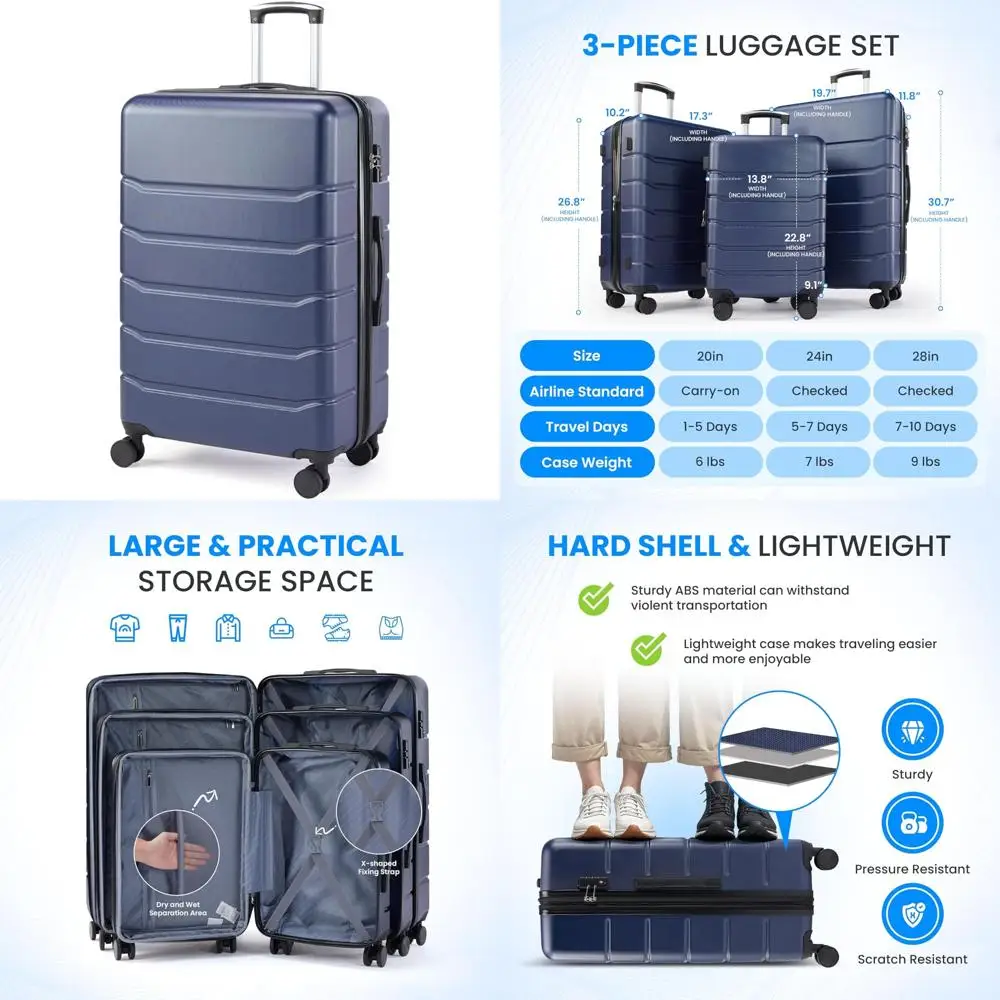 

Расширяемая крышка с твердым корпусом, 28 дюймов, замок TSA, двойные колеса, ручная кладь для путешествий