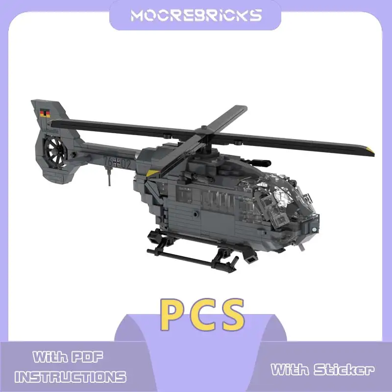 Battlefield Support Airplane H145M Building Blocks Medium Multi-purpose Aircraft Model Bricks Children's Desk Display Toys Gift