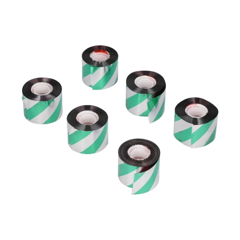 6PCS Bird Deterrent Reflective Scare Ribbon Bird Repellent Scare Tape For Orchard Supplies Silver Red  Silver Green