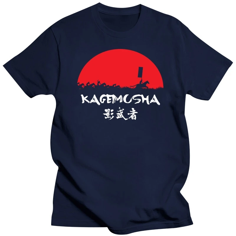 2019 New Fashion Men Tee Shirt Kagemusha Japan vintage eighties takeda tokugawa nobunaga samurai T-Shirt Black