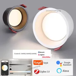 Embedded ZigBee 3.0 LED tube light 110V-240V dimmable ceiling light 2700K-6500K7W9/W/12W/15W/18W 24W intelligent indoor lighting