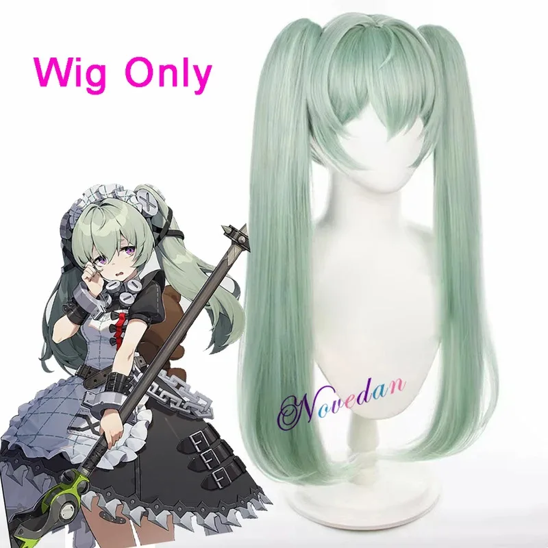 

COSda@ZZZ Corin Wickes Cosplay Costume Wig Game Zenless Zone Zero Cosplay Dress Gothic Maid Outfit Green Ponytail Hair Apron Ful