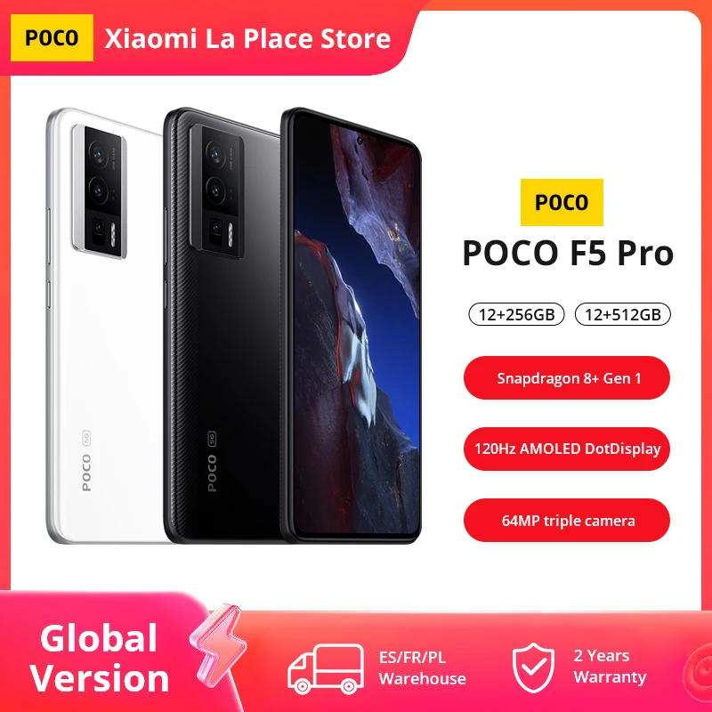 Wersja globalna POCO F5 Pro 5G smartfon 12GB 256GB/512GB Snapdragon®8 + Gen 1 6.67 \