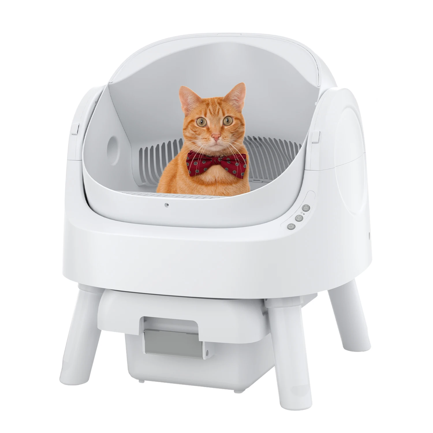 

AutoScooper Automatic Open Top Cat-Safe Smart Litter Box Self Cleaning for Multiple Cats, White (Manufactured By PetPivot)