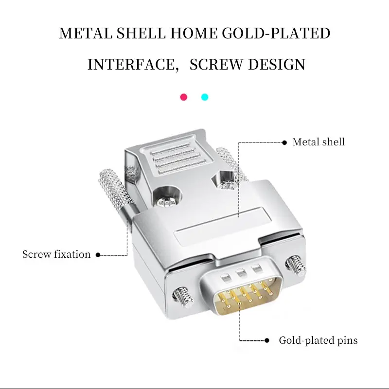 DB15 Pure Copper VGA Connector Welding Plug Male Female 3 Rows 15 Pin Connectors Computer Video Interface VGA Plug Adapter