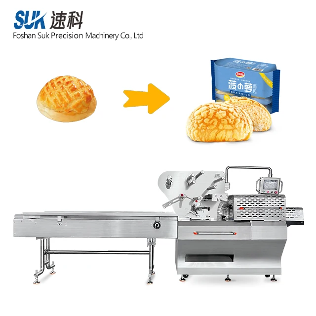 

Автоматическая горизонтальная упаковочная машина для выпечки хлеба, гамбургера, пончика, пищевой подушки, упаковочная машина, цена, упаковочная линия