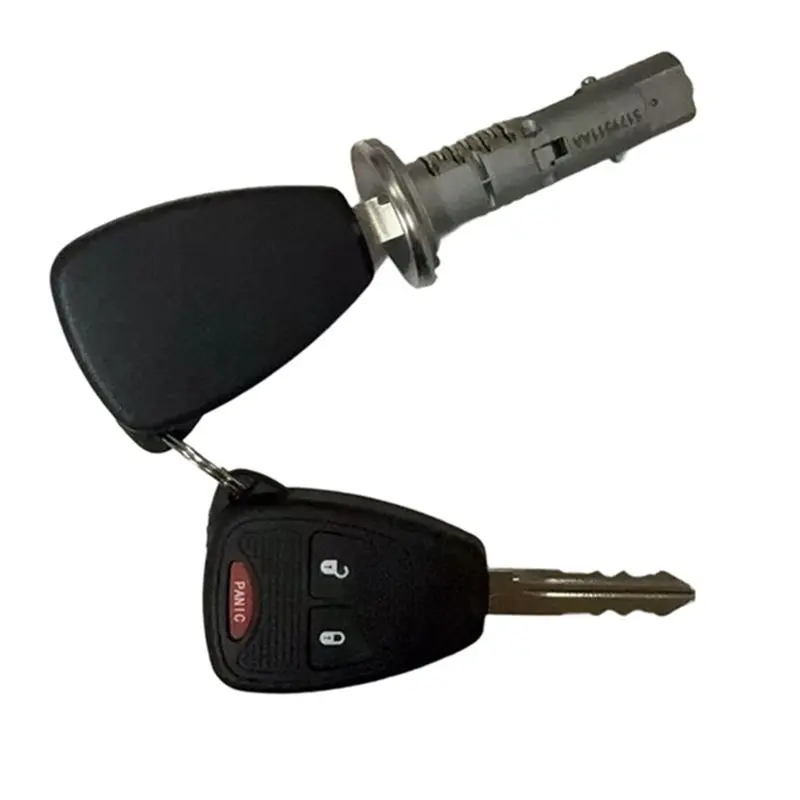 Ignition Lock Cylinder With 2 Remote Keys 05057297AJ 68054822AB For Jeep Dodge 2006-2014 Car Systems