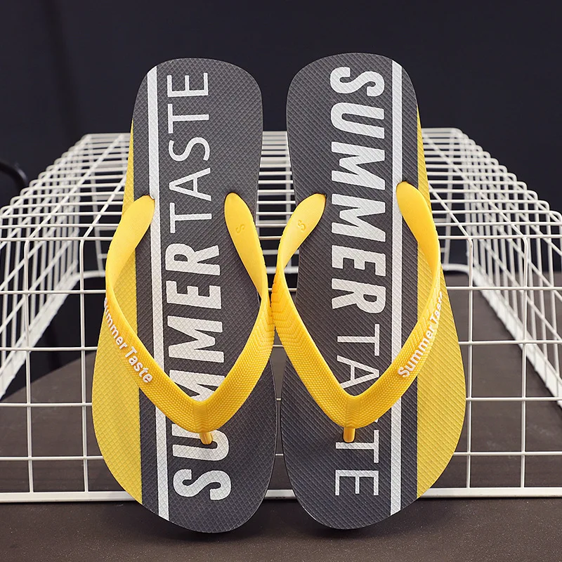 

Men's Summer Flip-flops Lightweight Comfortable Slippers Non-Slip Indoor Outdoor Slides for Street Walking Beach Vacation Shoes