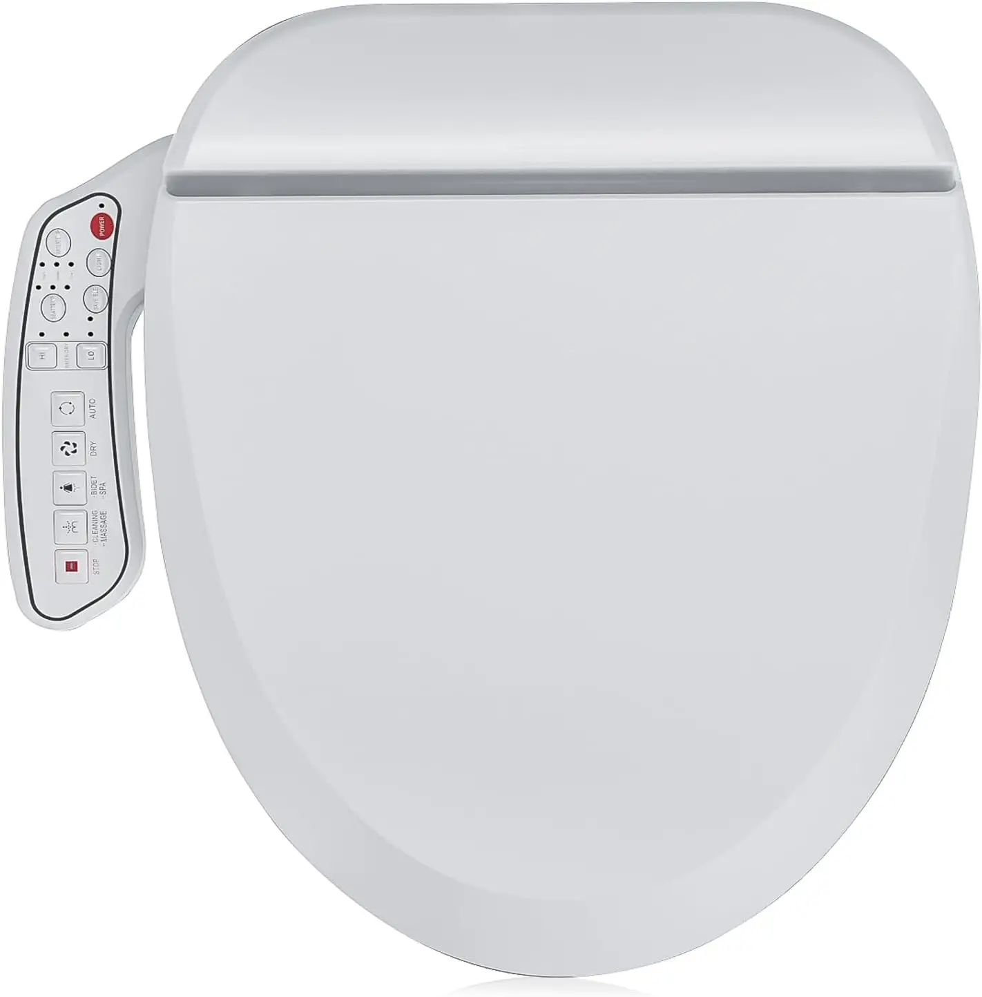 ZMA102D Bidet Toilet Seat, Round Smart Unlimited Warm Water, Vortex Wash, Electronic Heated, Warm Air Dryer, Rear and Front Wa