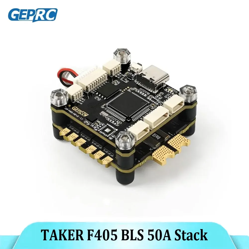 UniFlyGEPRC TAKER F405 BLS 50A Stack 42688-P Gyroscope 16MB Black Box Data Analyze Record Flight Data Plug And Play Racing FPV D