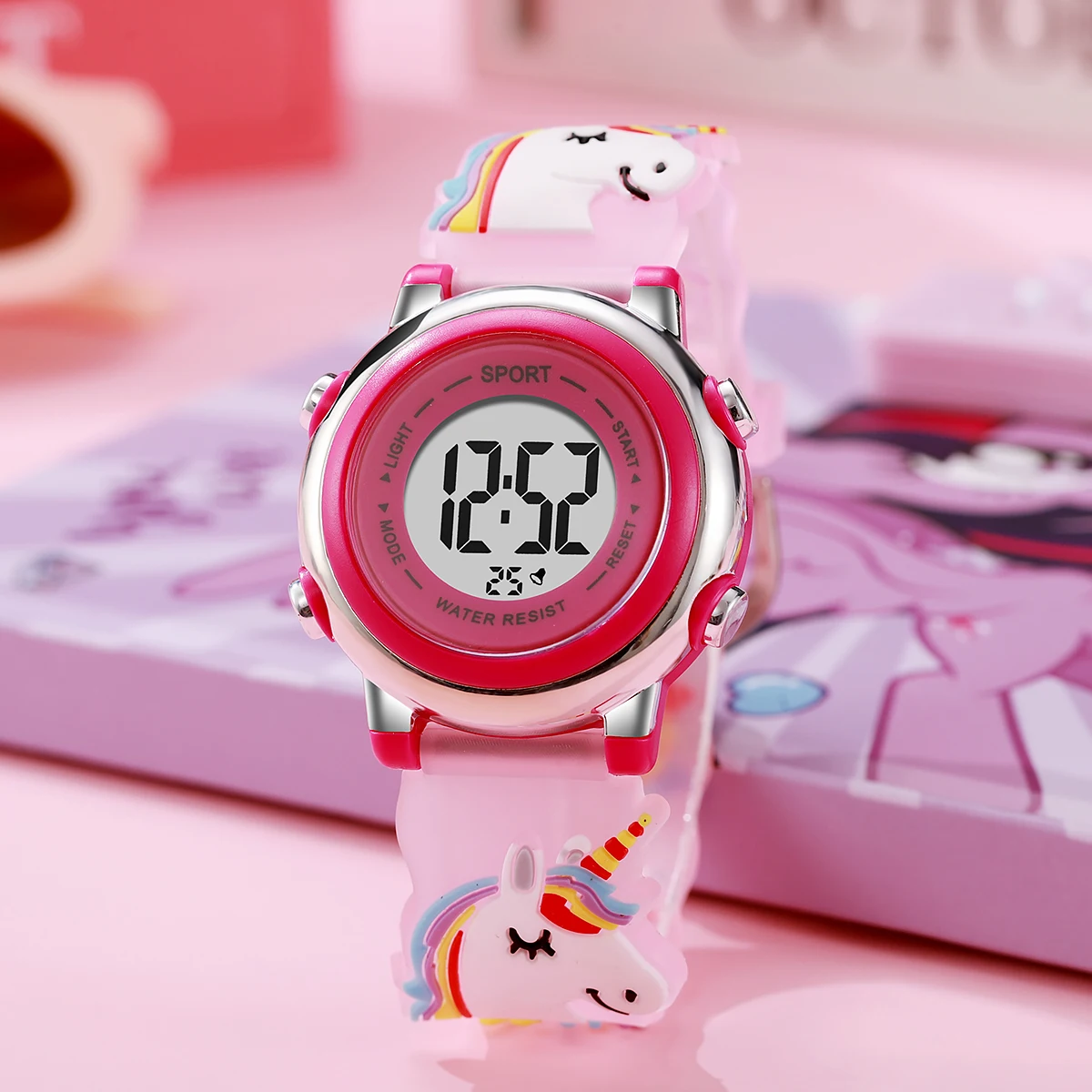 جديد لطيف الكرتون يونيكورن 3D سيليكون هدية ووتش الساعات الإلكترونية لعيد الميلاد هدية عيد الهالوين #2