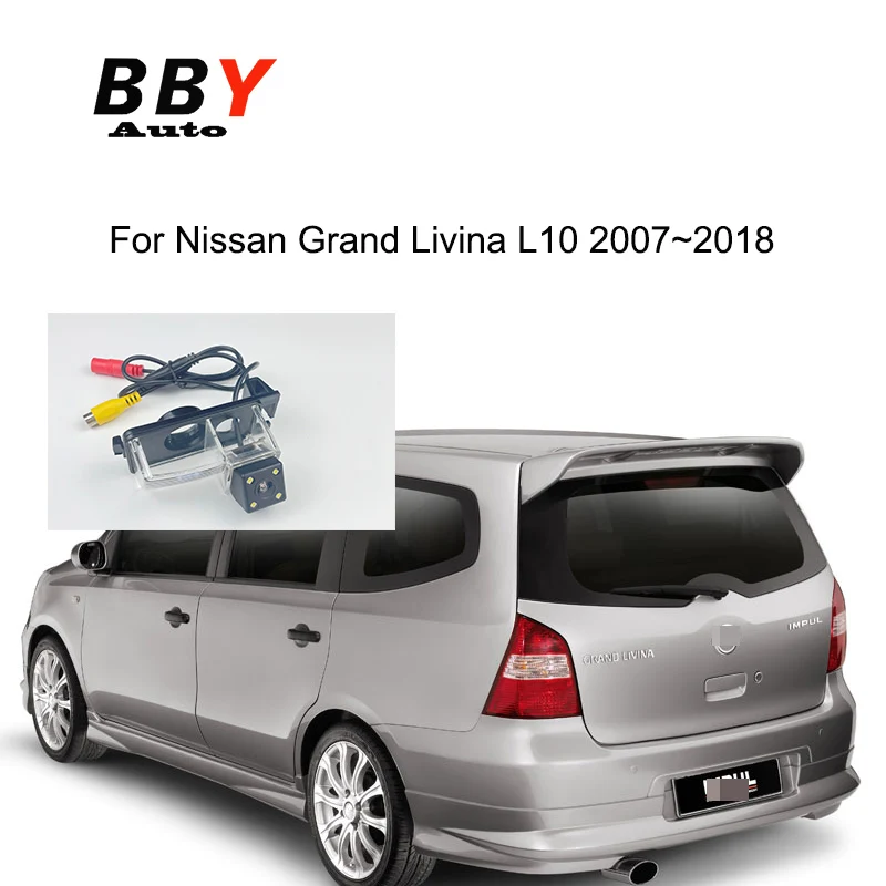 

Камера заднего вида для Nissan великая ливина L10 2007 ~ 2018 CCD, ночное видение, HD, парковочный номерной знак, камера заднего вида