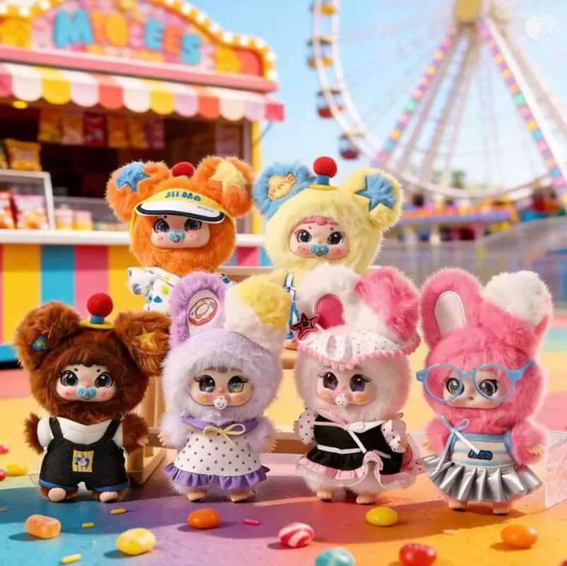 

Shiny Toy Jiimo Princess Plush Doll Long Rabbit Ears Cute Stuffed Blind Box Keychain Amusement Park Themed Gift For Girls Kids