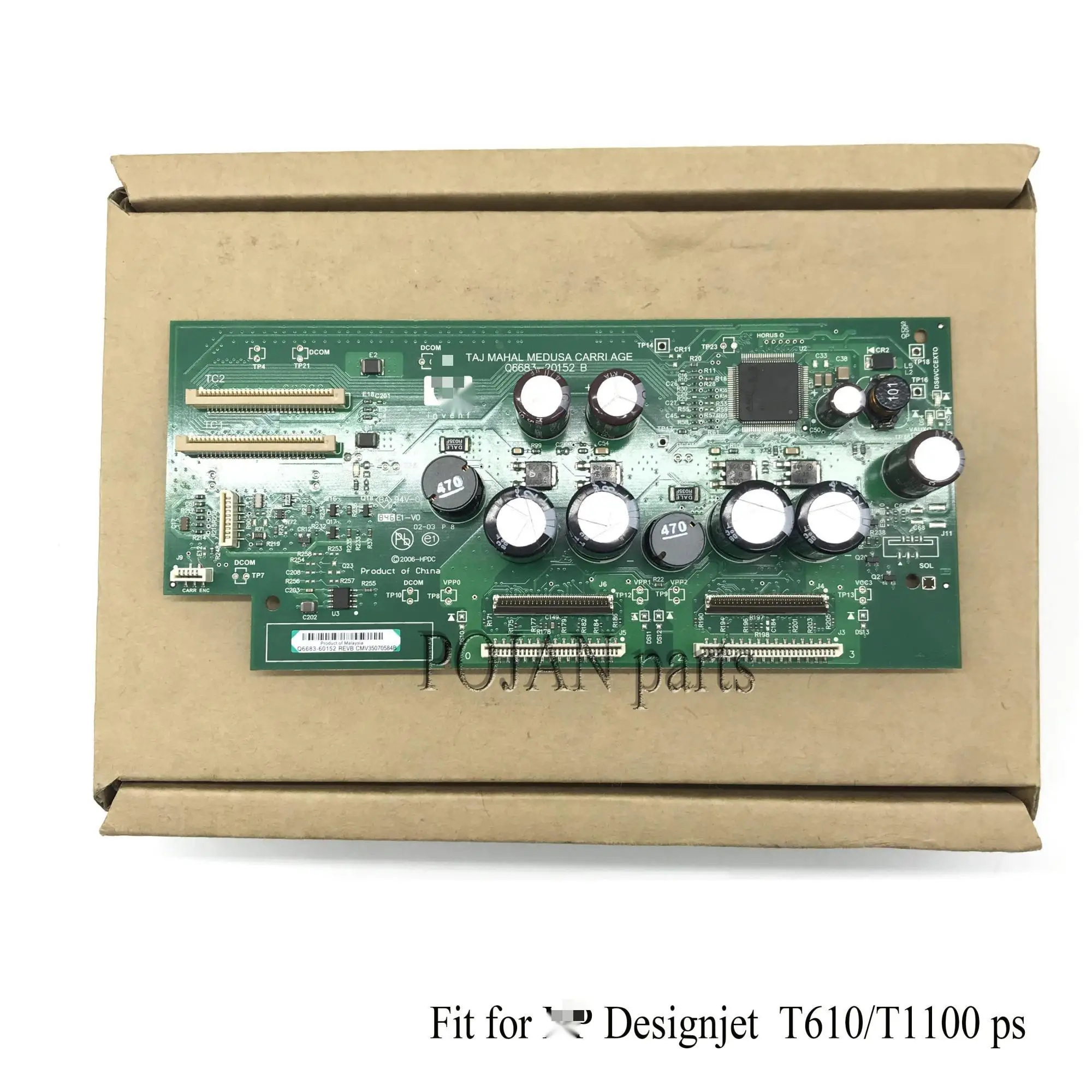 Q6683-67032 Carriage PCA Board Q6687-67012 for H -P Designjet T610 T1100 T1100PS Printhead Board Ink Plotter Printer Parts POJAN