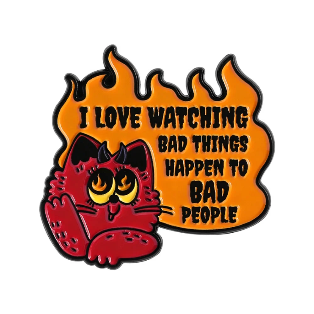Hot Tempered Little Monster Badge Evil Pays Off 