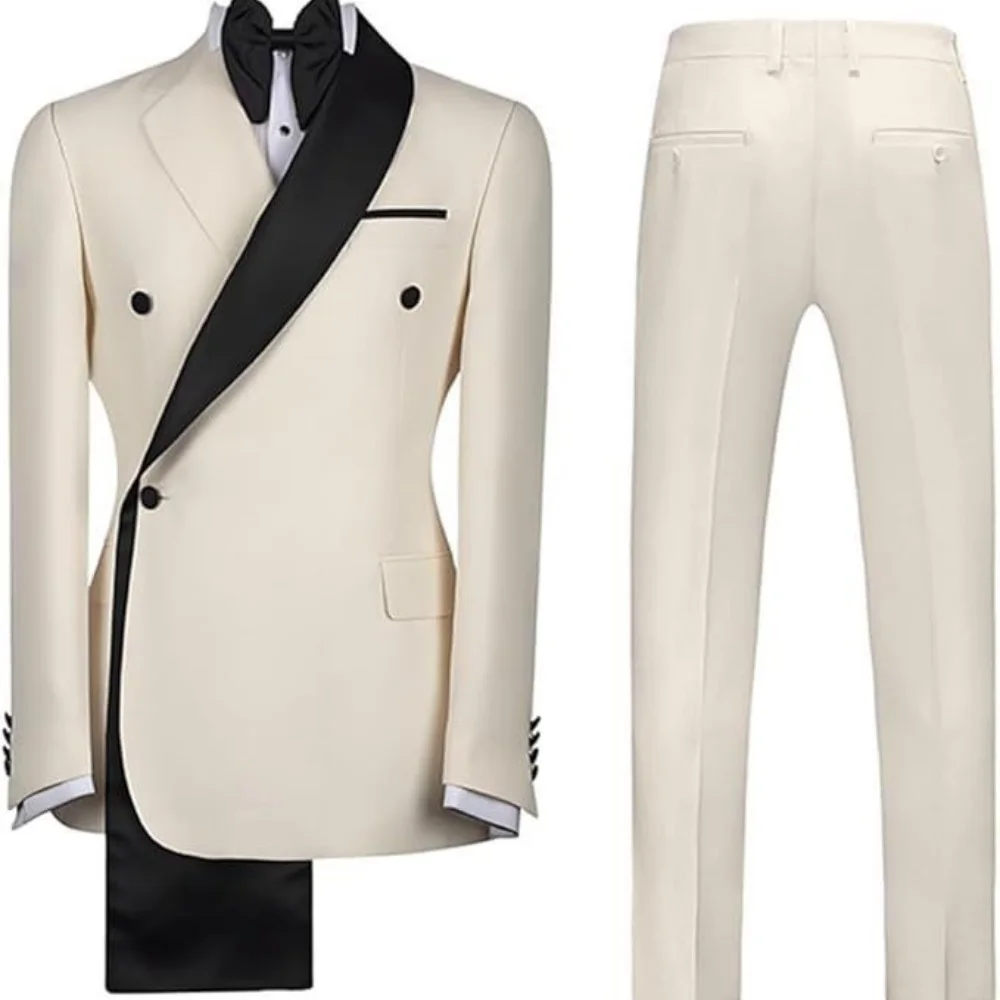 

Мужской костюм Slim Fit для торжественных мероприятий, свадеб, вечеринок, ужинов, а также для деловых встреч и работы на различных рабочих местах (пиджак + брюки)