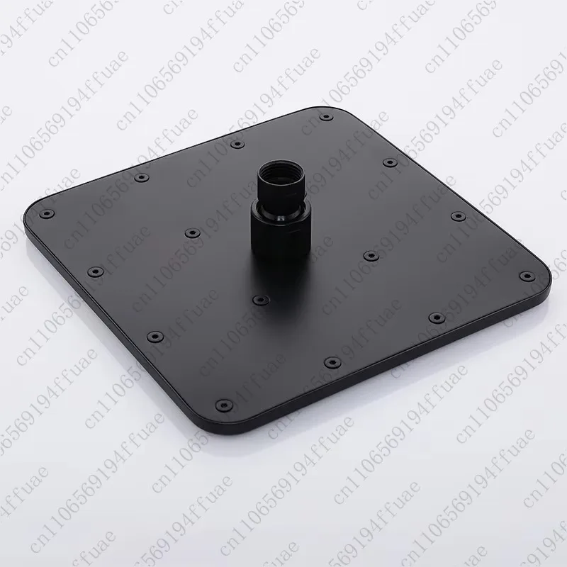 Rainfall Square Fixed Showerhead Matte Black 10 Inches