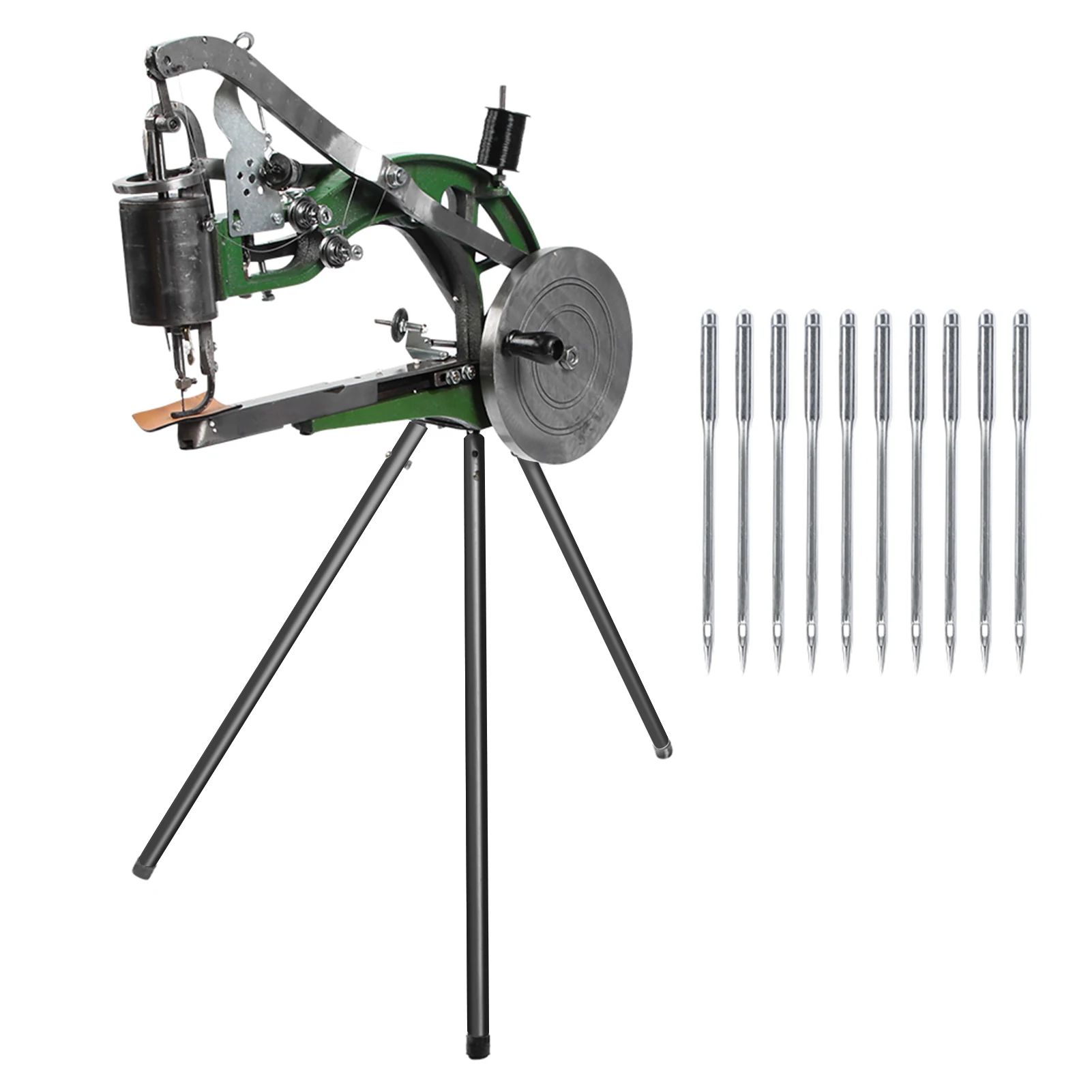 

Metal Manual Sewing Machine Hand Type Semiautomatic Manual Metal Nylon/Cotton Line Shoe Repair Sewing Machine