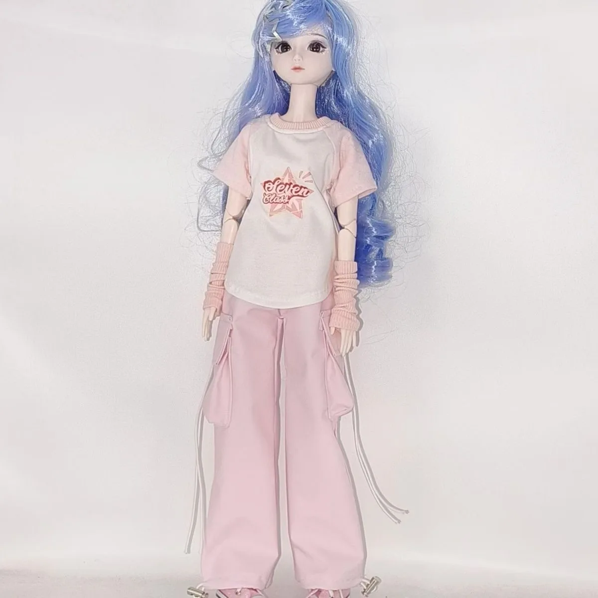 （customization 30day）BJD doll clothes suitable for 1/6  size white set clothes set doll accessories (3 points)