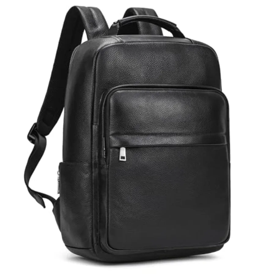

Genuine Leather Shoulder Bag Men Women Casual Backpack Slim Daypack Laptop Rucksack Business Travel Outdoor Bag