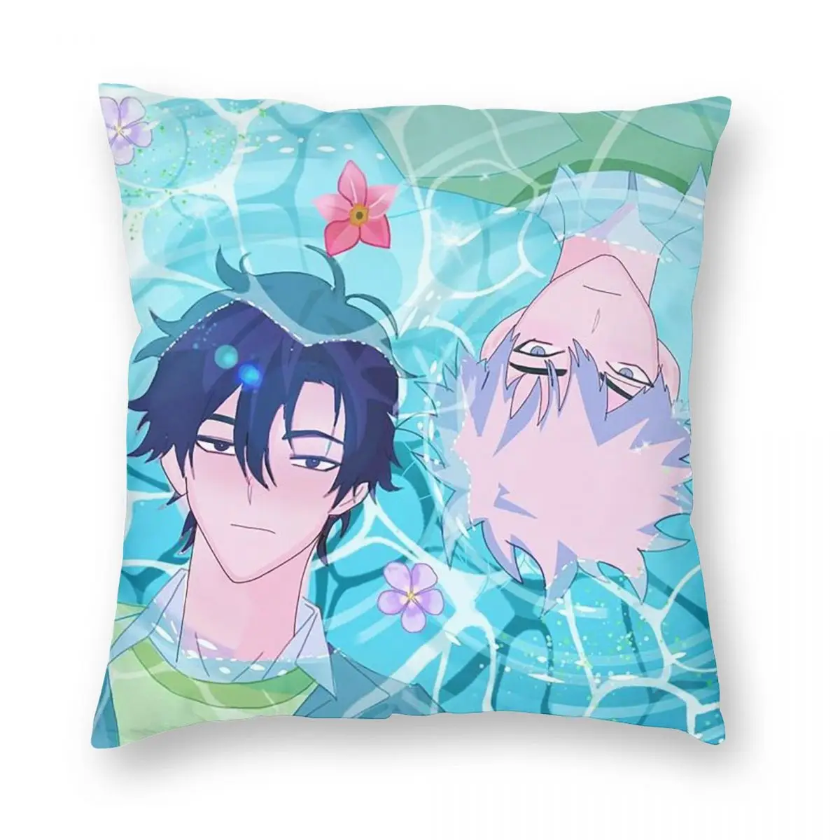 Link Click Anime Square Pillowcase Pillow Cover Cushion Decor Comfort Throw Pillow for Home Car