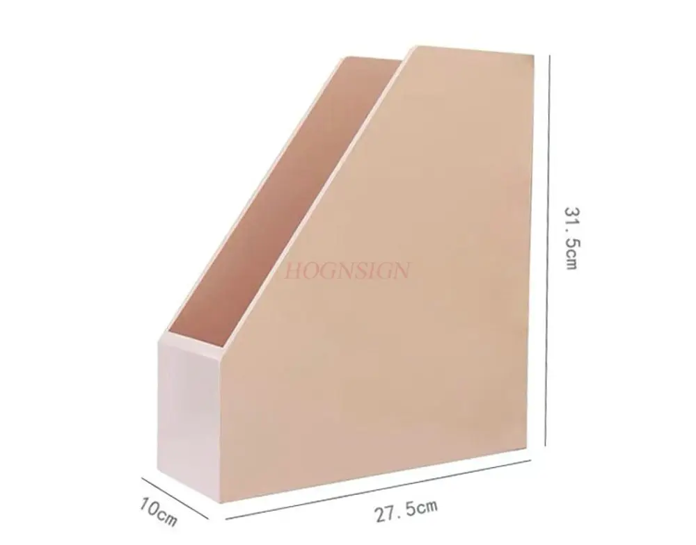 1pcs Desktop bookshelf, student test paper file storage rack, wooden classification folder, colored desk shelf
