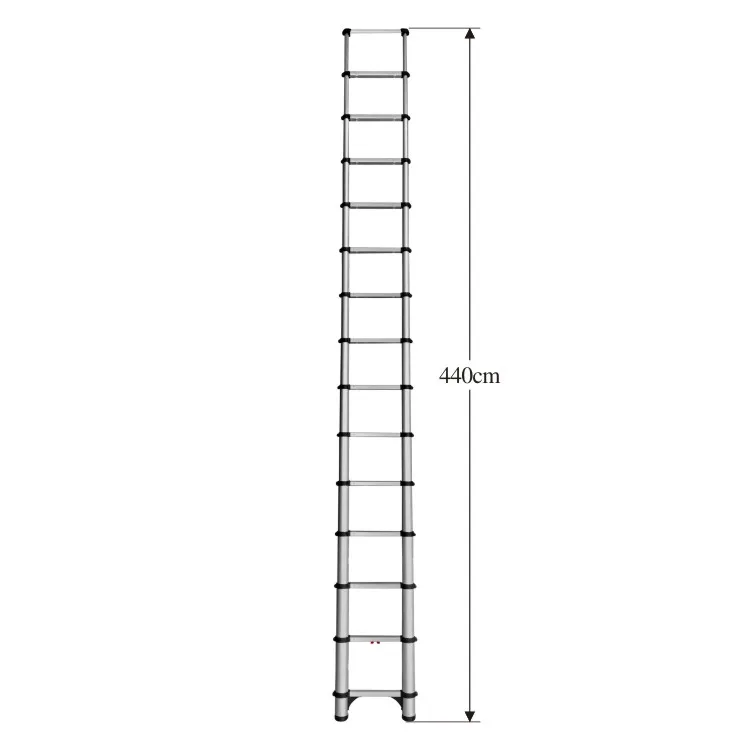 4M Aluminium Folding Step Ladder, High Quality Household Safety Ladder, 150KG Load Capacity, Non-Slip Steps, Portable Design