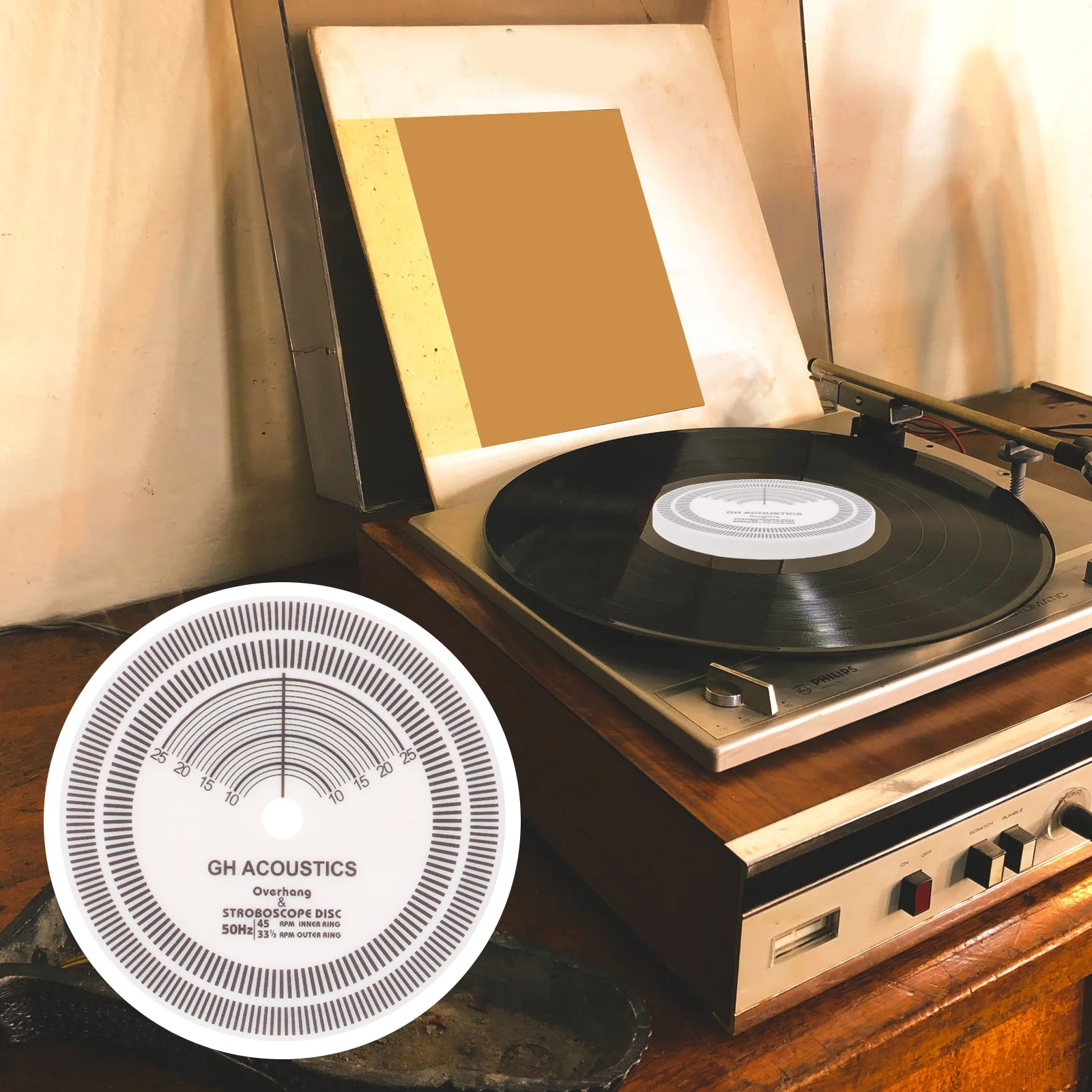 Record Player Disc Stroboscopic Disk Vinyl Speed Detection Calibration Tool Records