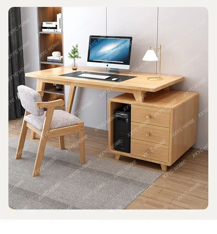 Rectangular Wood Computer Desks Storage Modern Wooden Organizer Gaming Desk Notebook Bedroom Mesa Ordenador Office Furniture