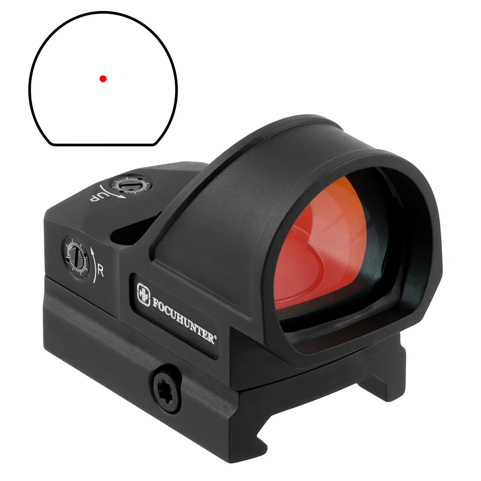 

FOCUHUNTER Tactical High-end Shockproof 1500G Recoil 1X26mm Shake Awake Reflex Red Dot Sight IPX7 Waterproof Red Dot Sight Scope