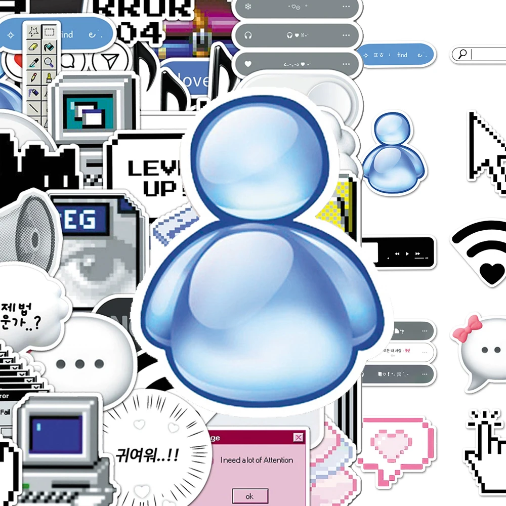 

10/30/50pcs Funny Network Programming Meme Stickers Cartoon Decals DIY Skateboard Luggage Helmet Waterproof Cool Sticker Decor