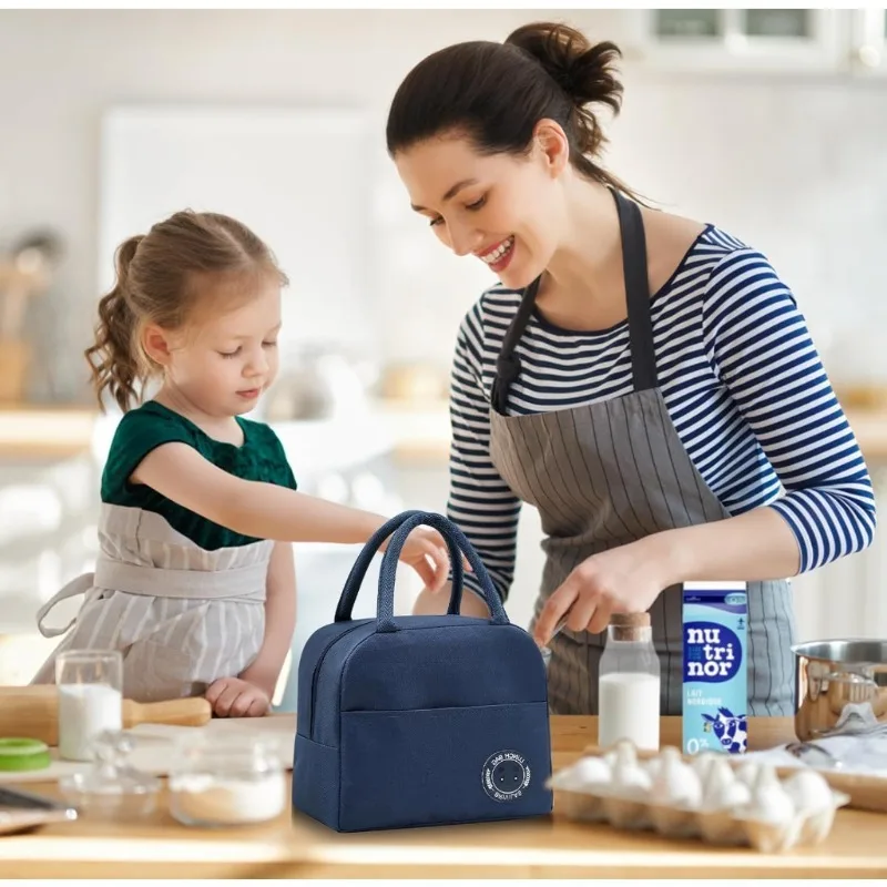 Geïsoleerde lunchtas voor heren en dames - Lekvrije lunchbox voor koeling/verwarming Draagbare en kleine lunchtas voor werkpicknickreizen