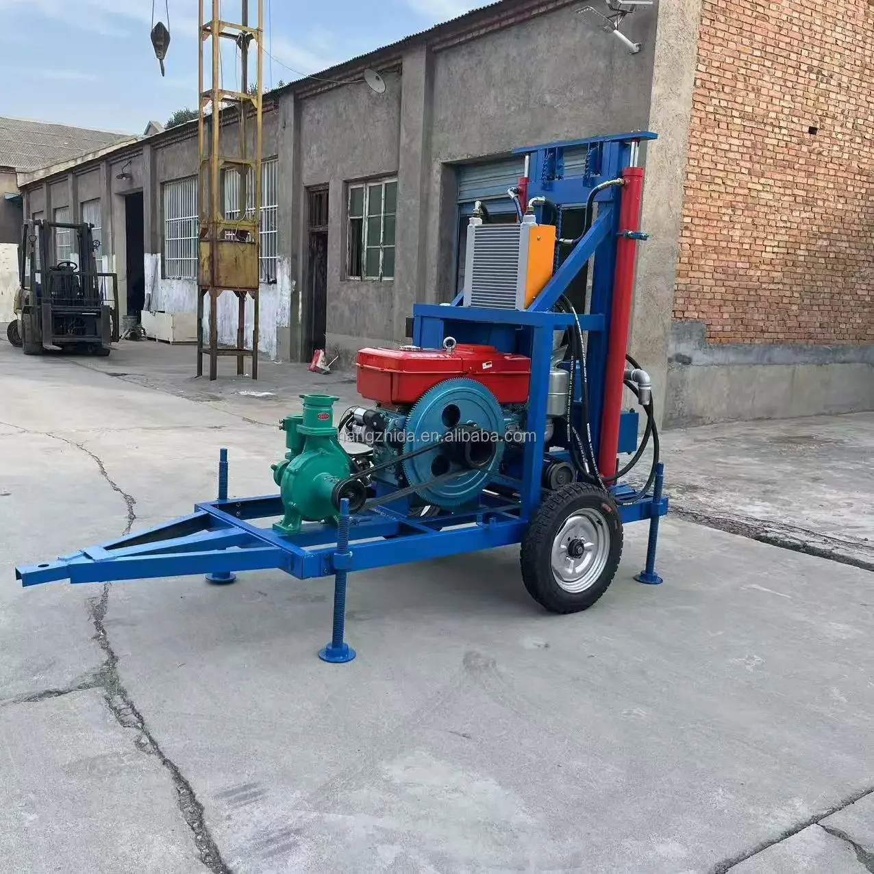 China New Top Mini Water Well Drill Rig 200 m Small Borehole Water Well Drilling Machine for Digging Water Well