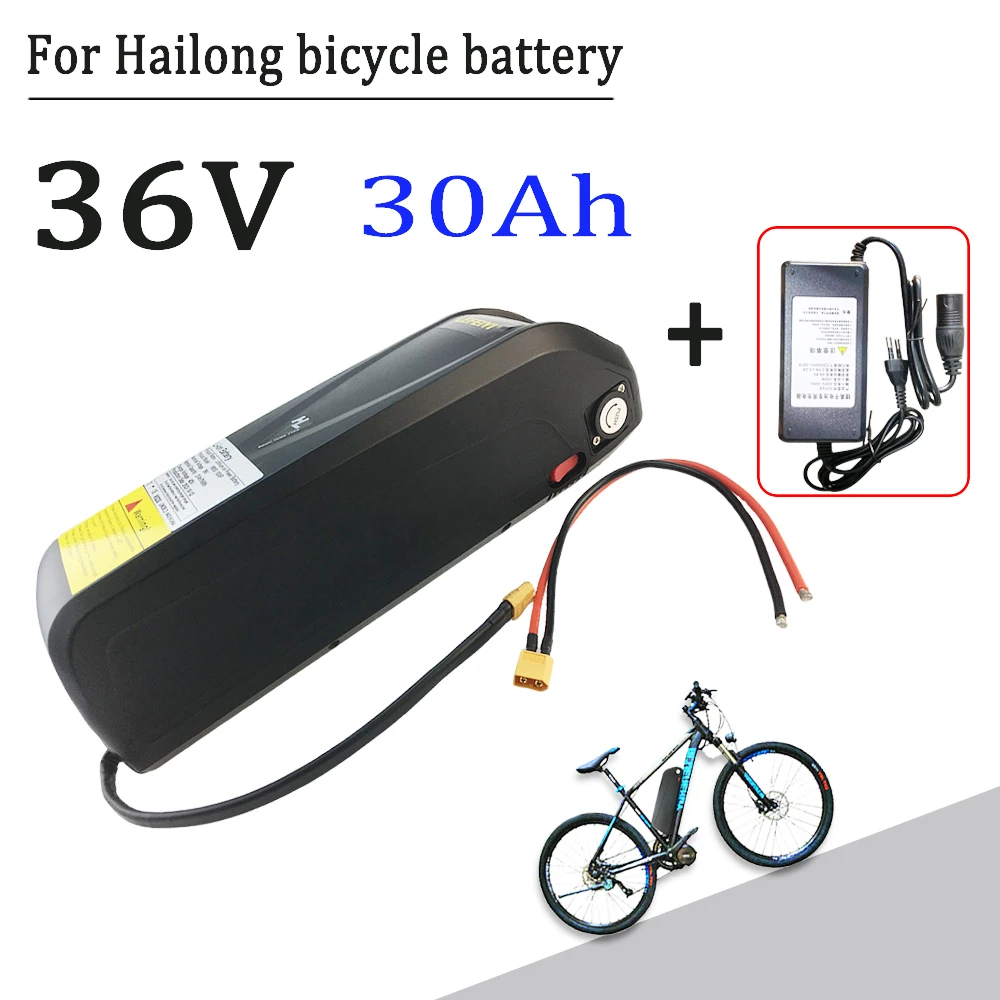 

36V Battery For Hailong Electric Bicycle 30Ah BMS for 350W 500W 750W 1000W Motor BBS02 BBS03 BBSHD