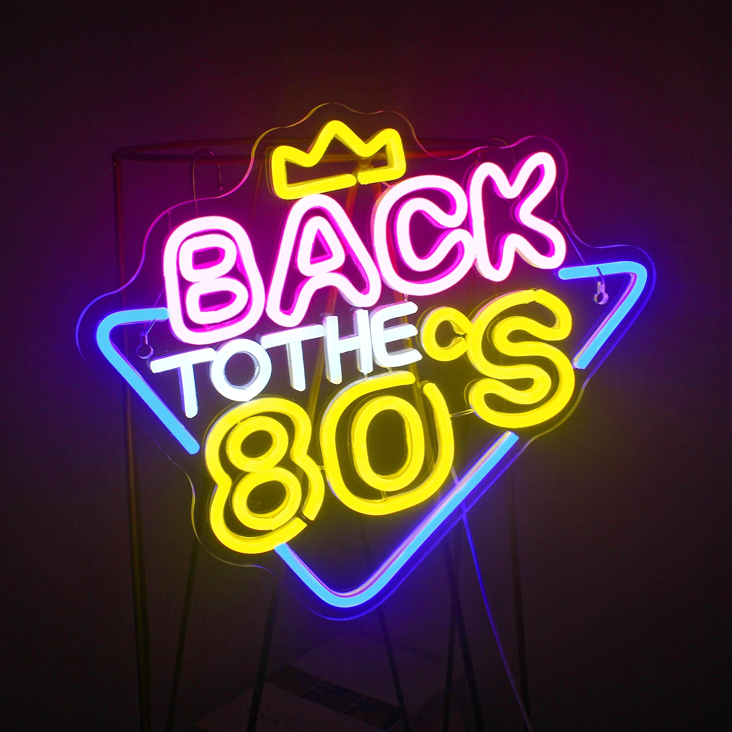 Back To The 80s Neon Sign LED Room Decor Aesthetic Bedroom Restaurant Party Home Hanging Wall Art Decoration Neon Night Lights