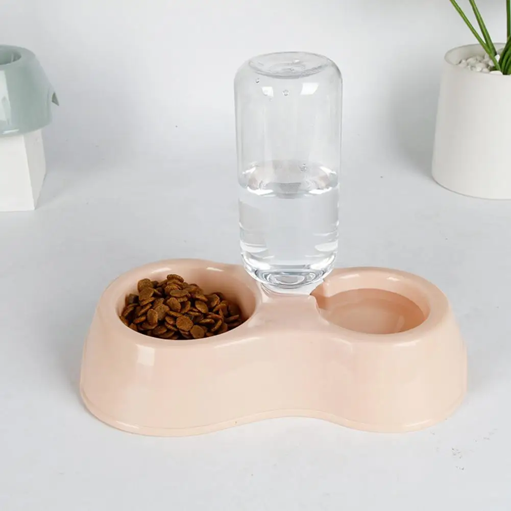 

Pet Automatic Water Dispenser With Drinking Bottle Dog Cat Double Bowl Water Fountain For Eating Drinking Dog Supplies